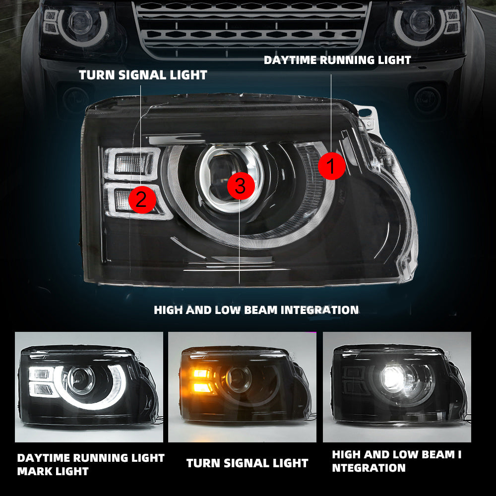 Land Rover Discovery 4 2010-2016 Full LED Headlight Upgrade – Plug-and-Play