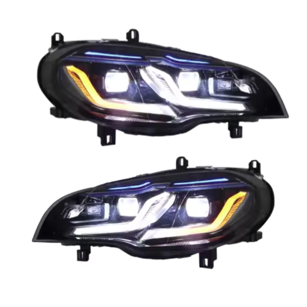 BMW X5 E70 2011-2015 xenon headlight  upgrade LED headlight LED bulbs daytime light