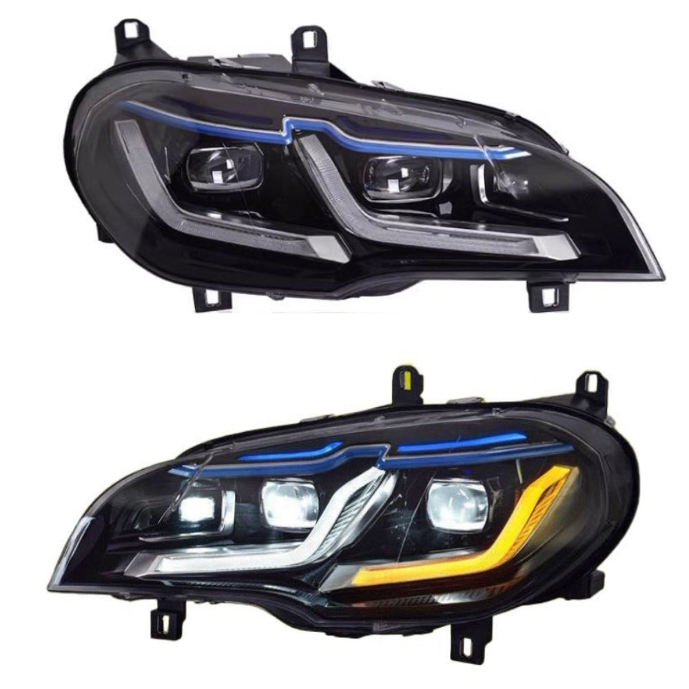 BMW X5 E70 2011-2015 xenon headlight  upgrade LED headlight LED bulbs daytime light