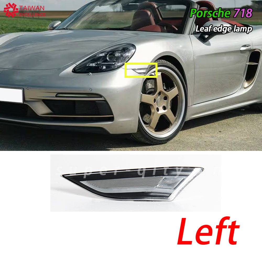 For Porsche Cayman / Boxster 718 Car Front Side Fender Light Turn Singal Light Marker Leaf lamp Side light OE L:99163125505…