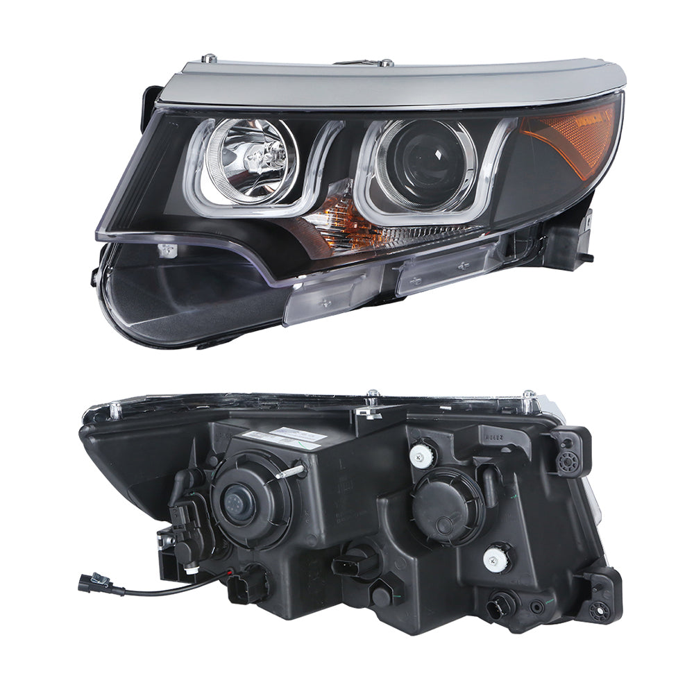 Modified Ford Edge 2010-2014  headlight upgrade LED  Headlight plug and play with daytime running light DOT