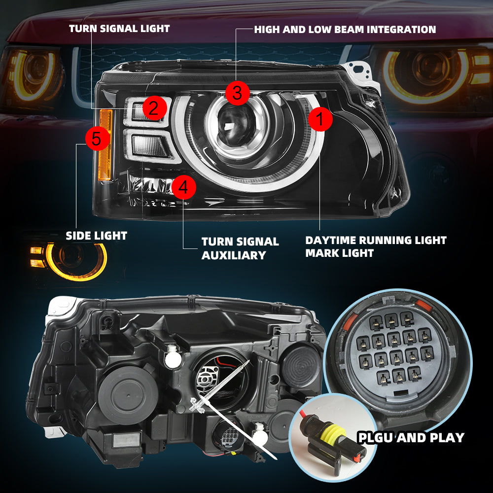 Land Rover Ranger Rover sport 2010-2013 Full LED Headlight Upgrade – Plug-and-Play